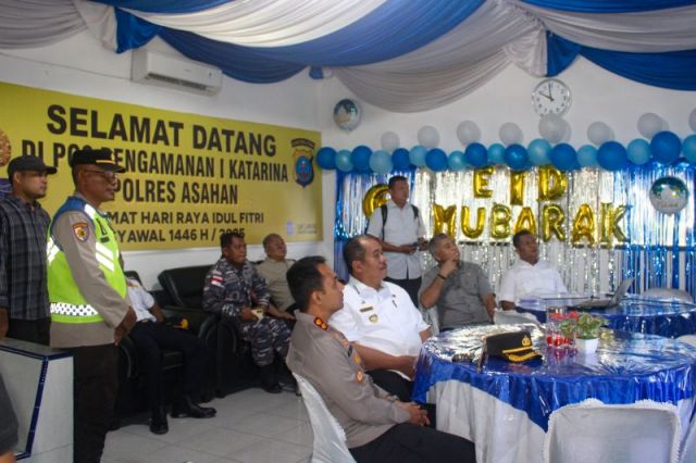 FORKOPIMDA ASAHAN TINJAU POS PAM IDUL FITRI 1446 H / 2025 M